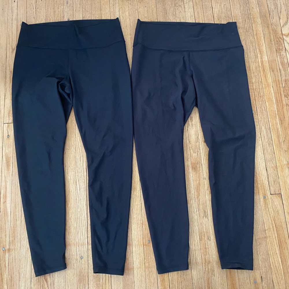 Old Navy Black High-Waist Leggings Duo